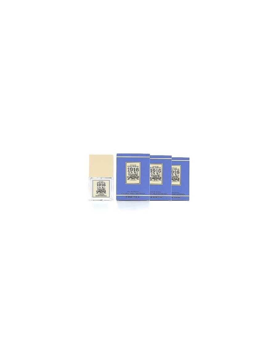 Man 1916 | Pack 1916 Lavender Mediterranea Eau De Cologne Unisex 30Ml 3 Units